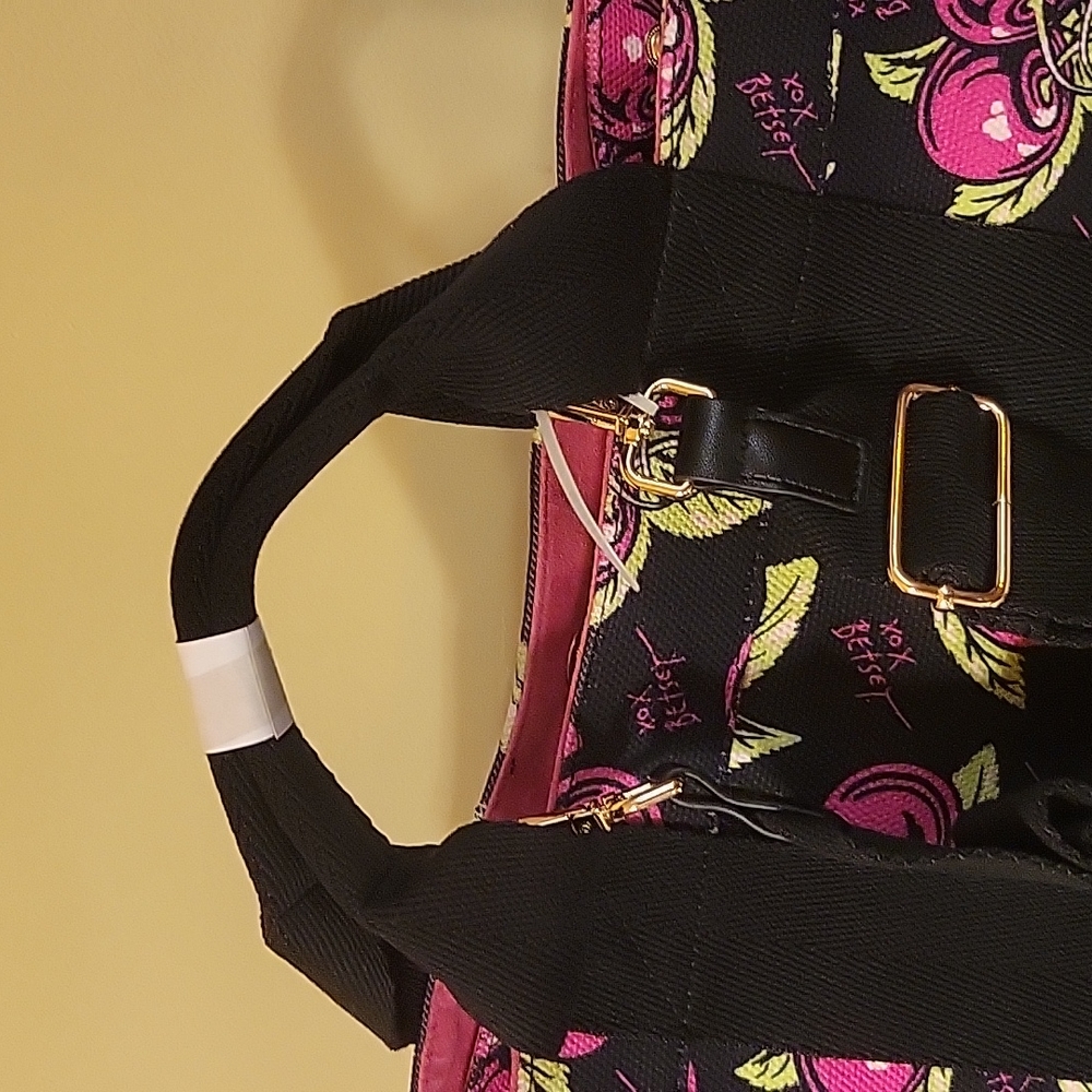 BETSEY JOHNSON FLORAL CANVAS TOTE - Picture 3 of 16